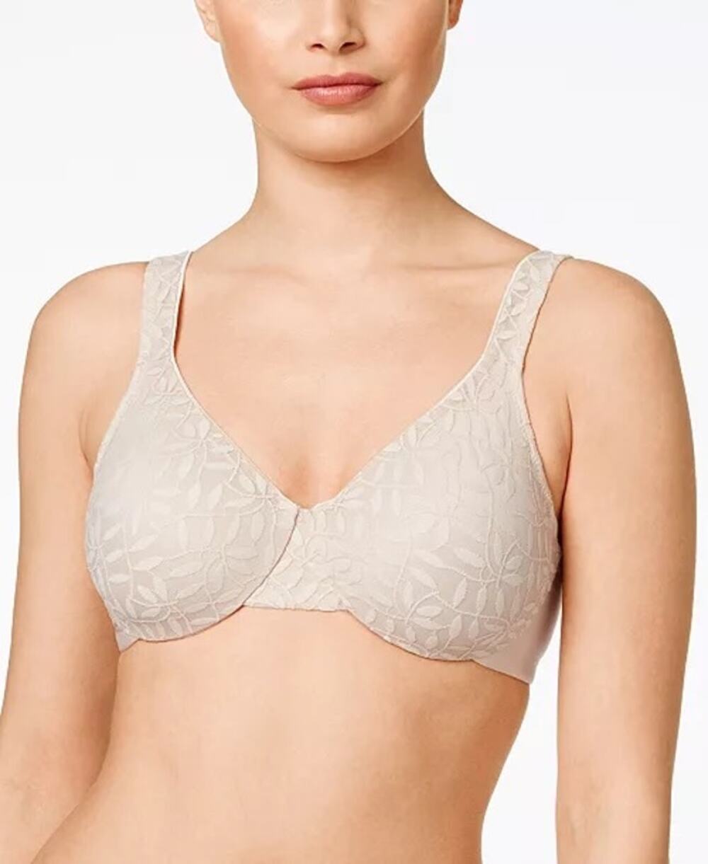 NEW Olga Sheer Leaves Minimizer Bra 35519 - 38DD